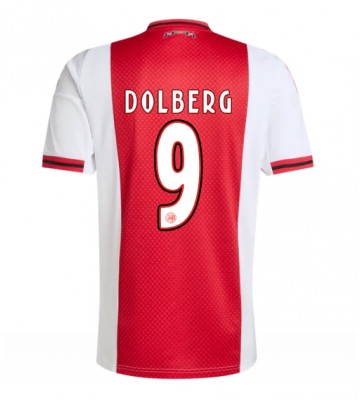 Ajax Kasper Dolberg #9 Replika Hemmatröja 2025-26 Kortärmad